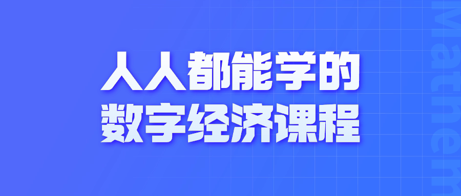 人人都能学的数字经济课程 - 吾爱软件库