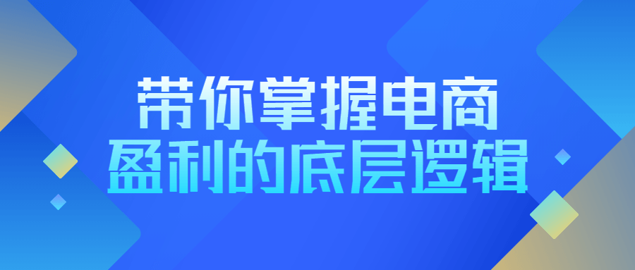 带你掌握电商盈利的底层逻辑 - 吾爱软件库